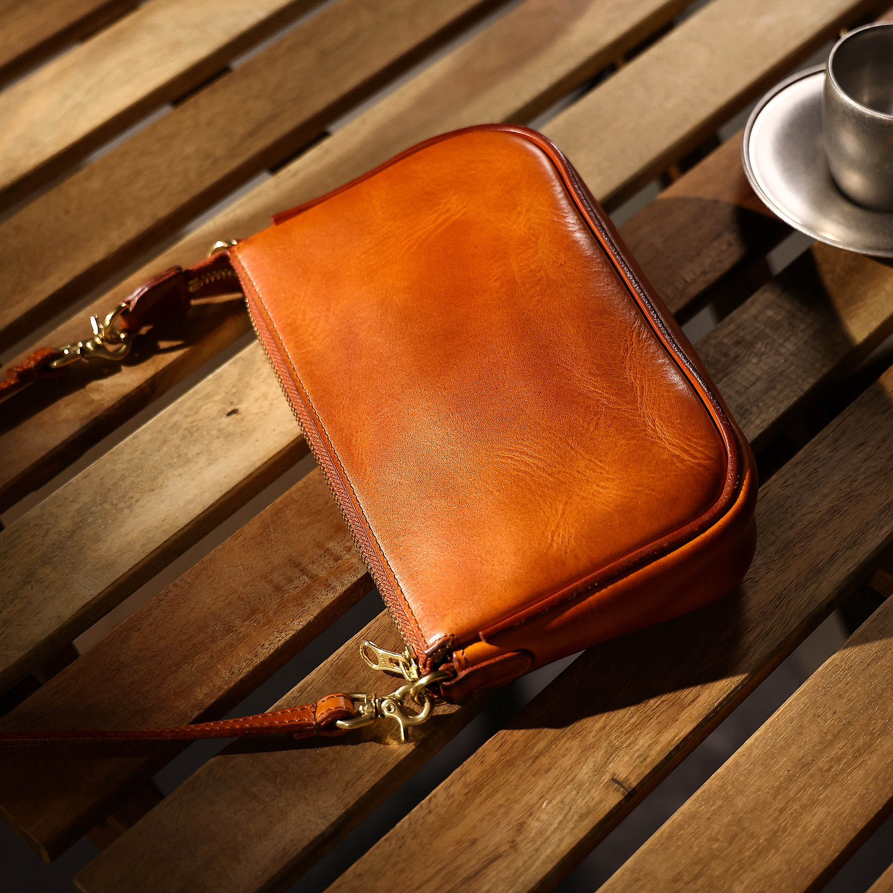 手工復古頭層牛皮麻將包KB-1628號