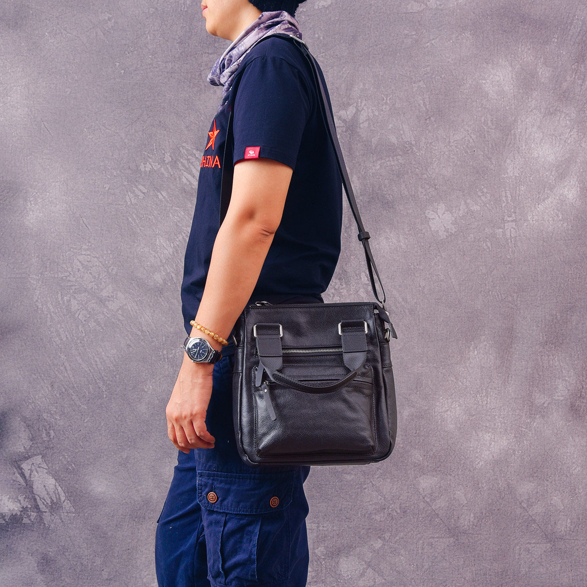 真皮通勤款商務小包2404號