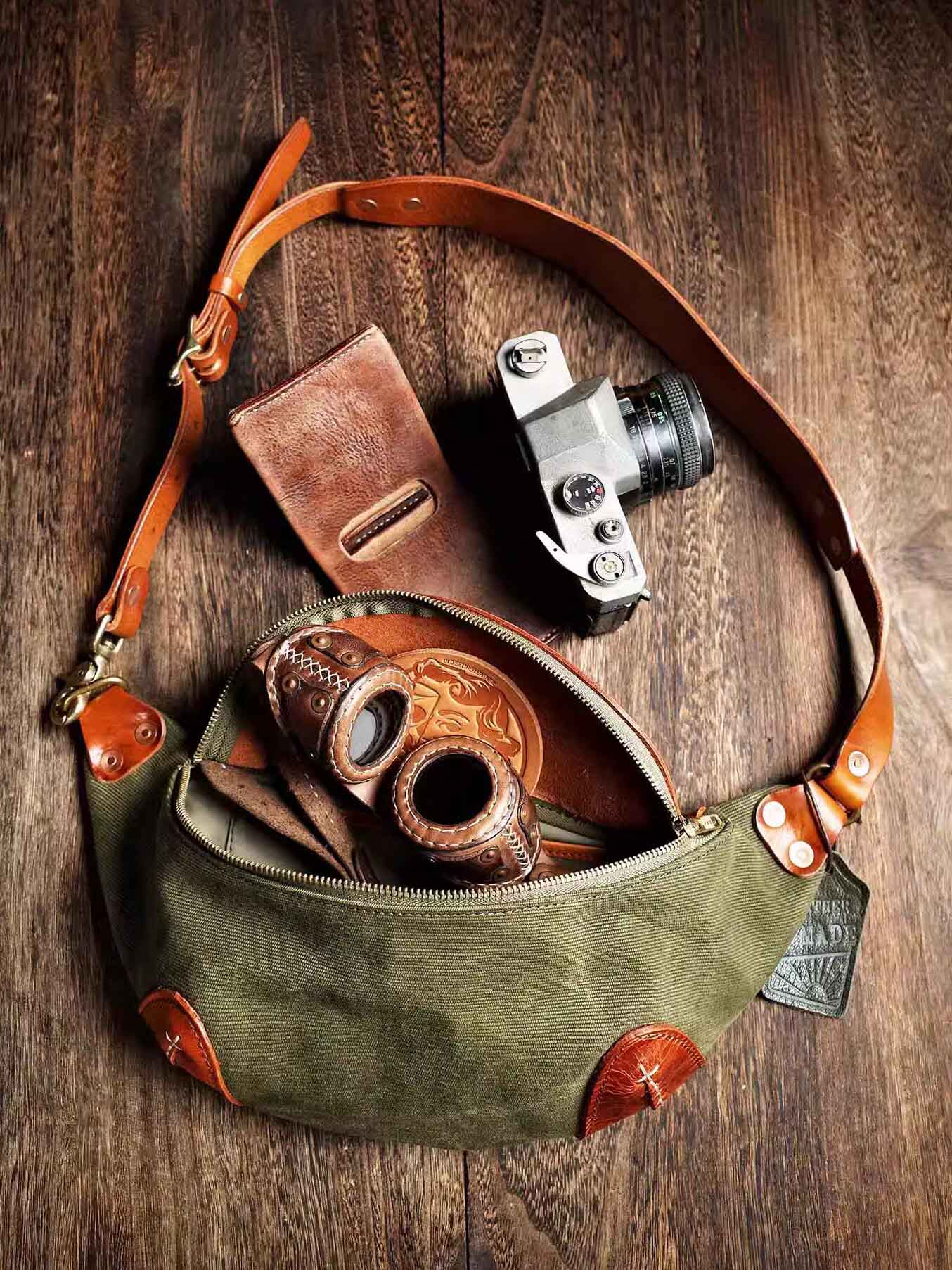 DEEPKEE休閒潮流阿美咔叽胸包LB6789號