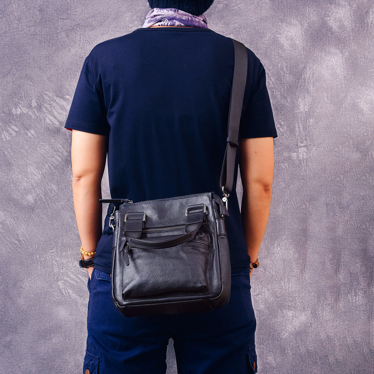 真皮通勤款商務小包2404號