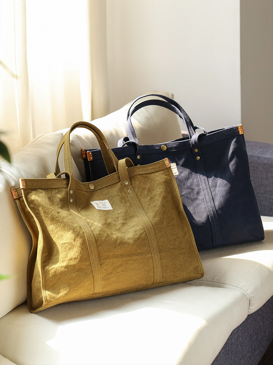 DEEPKEE 原創小眾 高級感 帆布托特包 大容量 8073 號