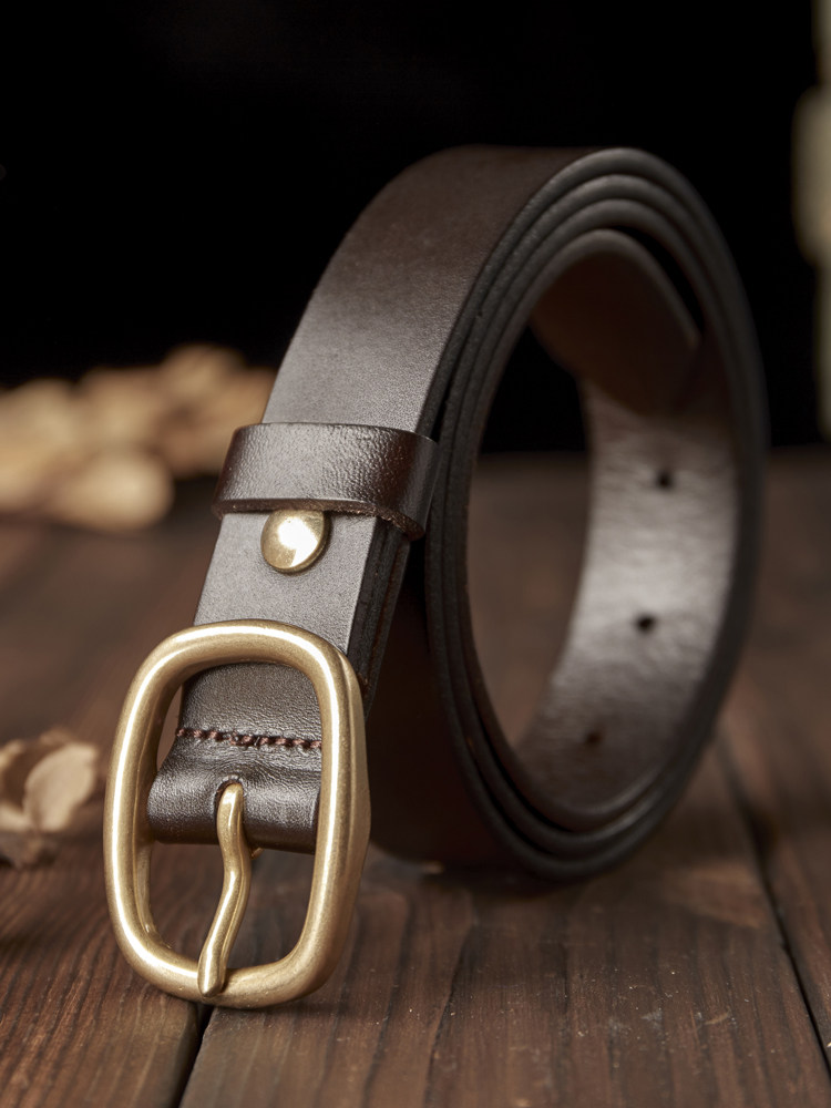 DEEPKEE 手作り銅針扣腰帶 7755 號