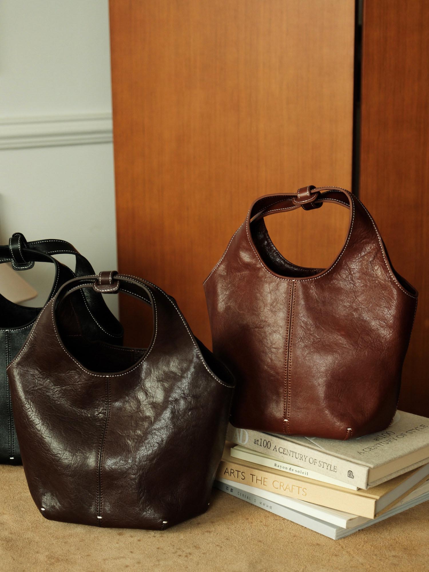 DEEPKEE 手作り眞皮水桶包 RR11 號