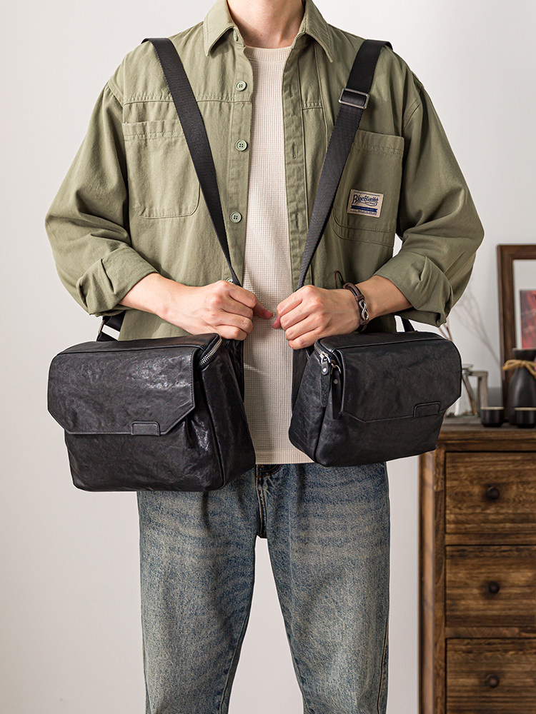 DEEPKEE男士真皮通勤包A017號