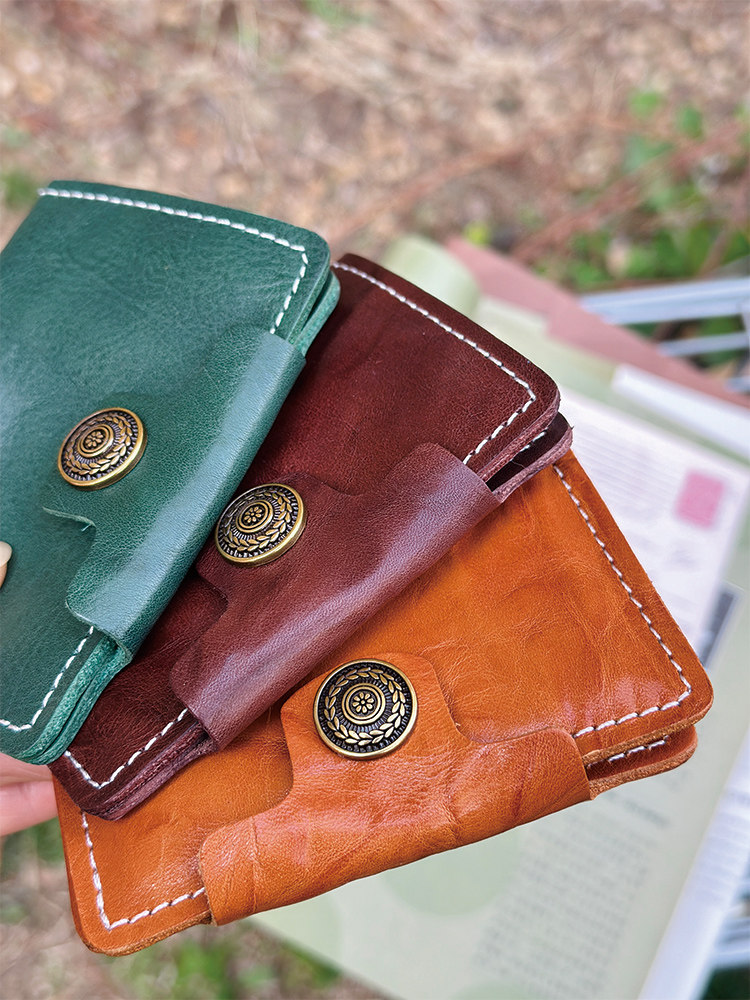 DEEPKEE卡包錢包一體真皮鑰匙扣M1036號