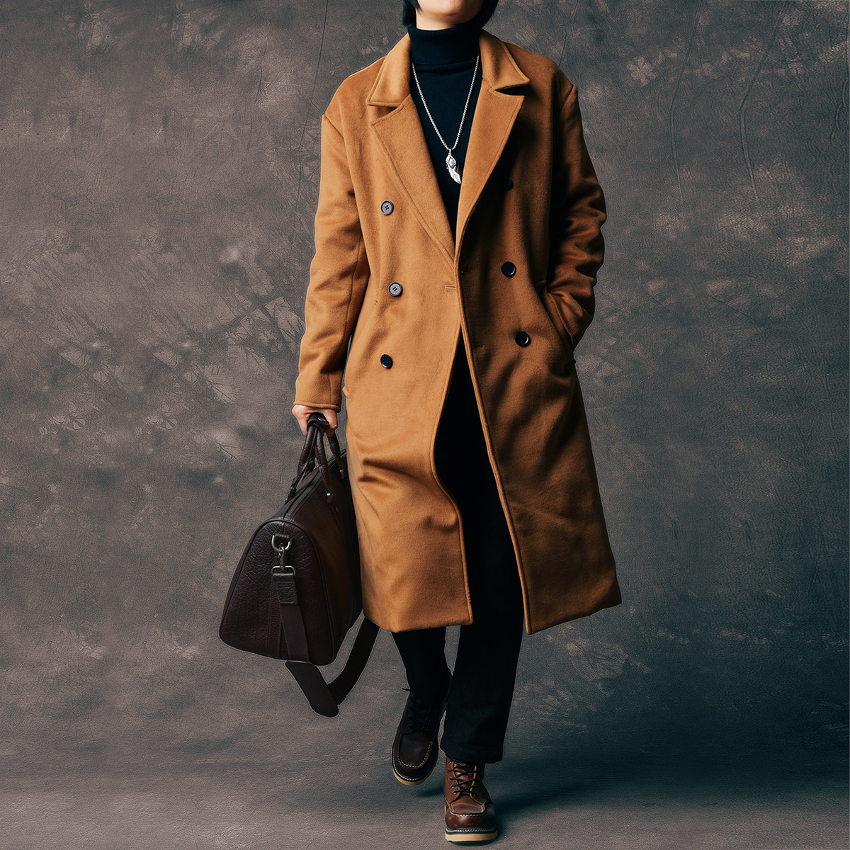 DEEPKEE 厚牛皮復古旅行包 1125 號 出差健身兩用款