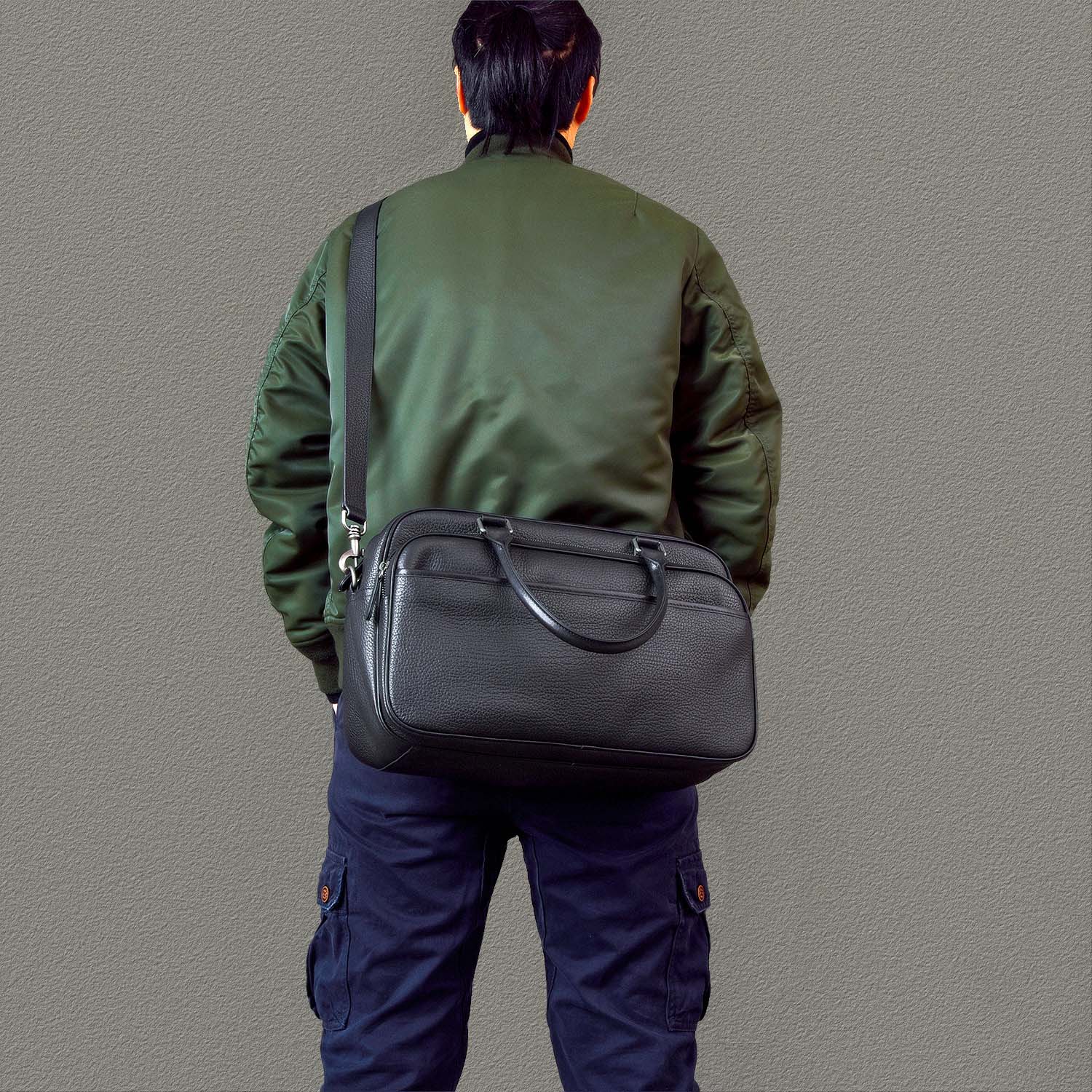 高質感真皮男士手提包2415號