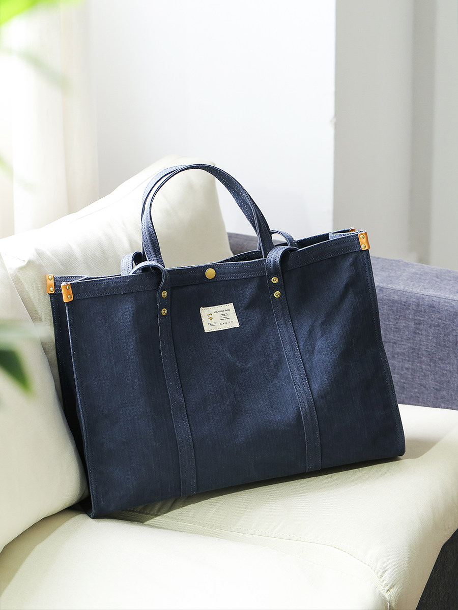 DEEPKEE 原創小眾 高級感 帆布托特包 大容量 8073 號