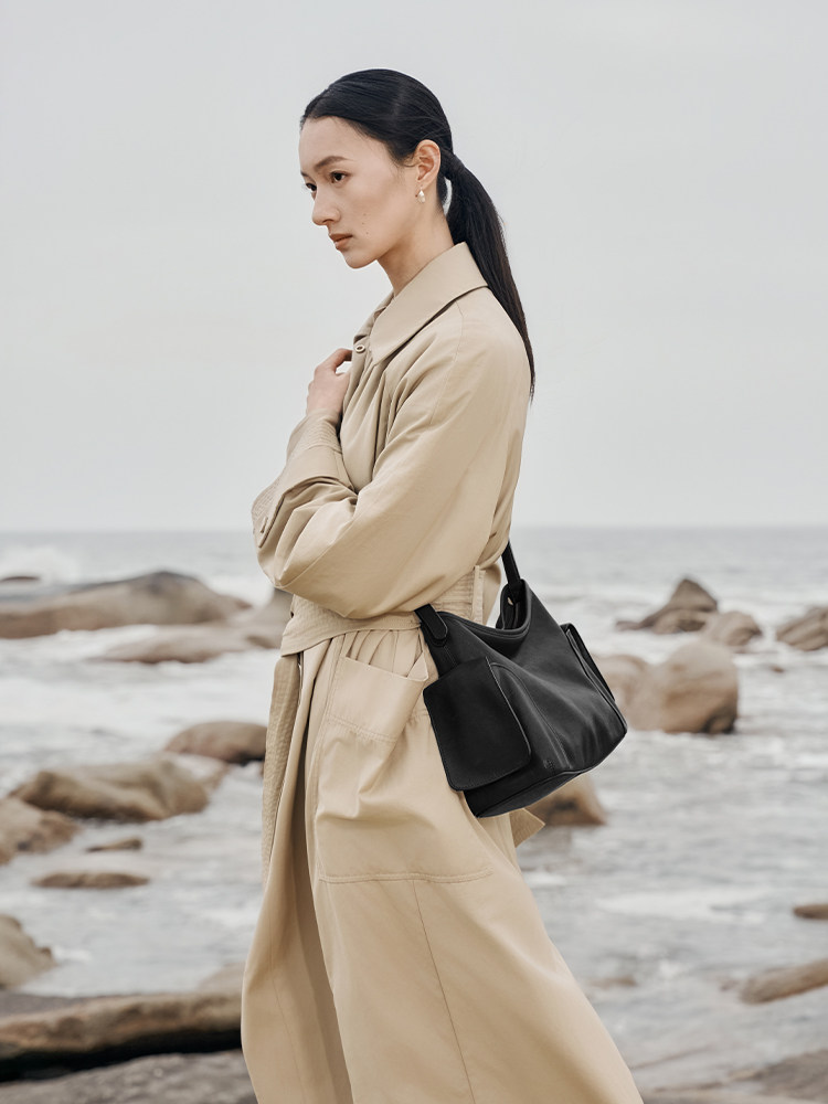 DEEPKEE 植鞣羊皮大容量の通勤女包 AS258 號