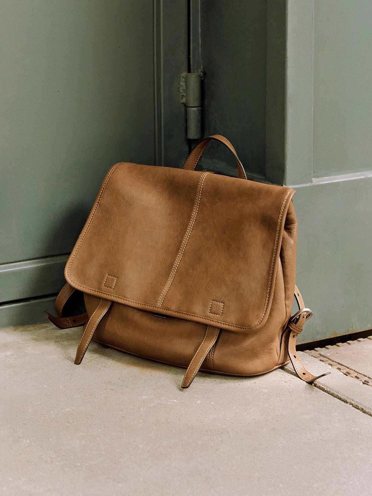 DEEPKEE 植鞣羊皮センジャ雙肩包 qiujia282 號