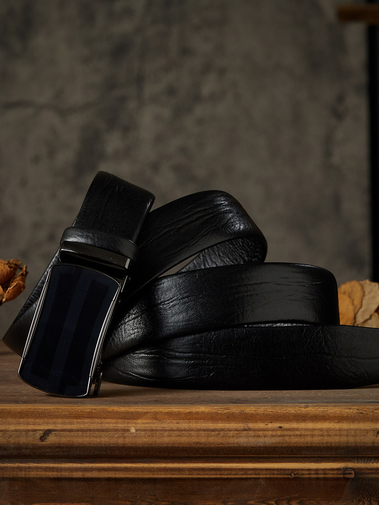 DEEPKEE 手作り眞皮自動扣腰帶 7782 號