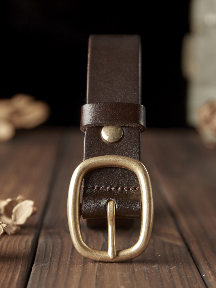 DEEPKEE 手作り銅針扣腰帶 7755 號