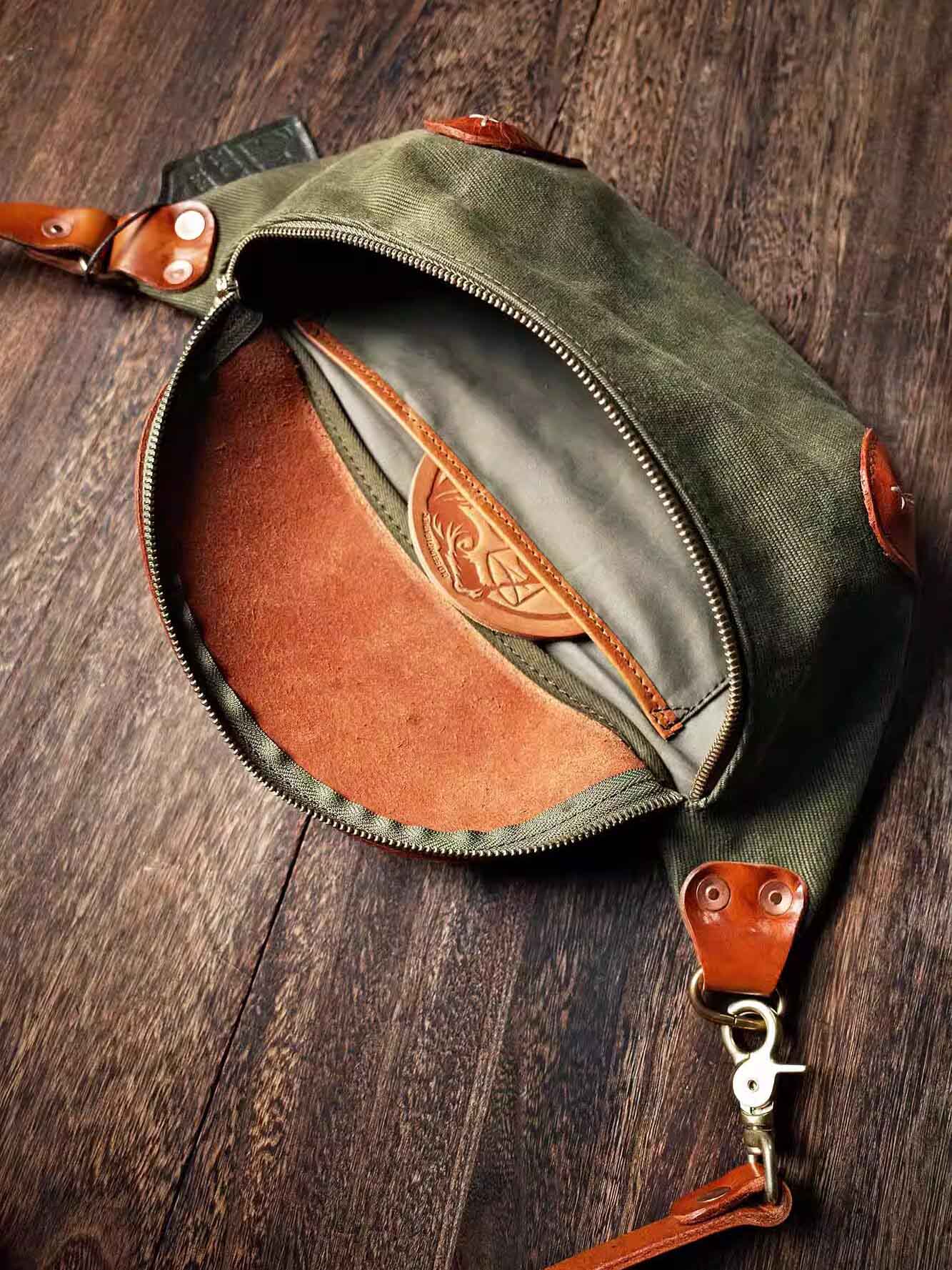 DEEPKEE休閒潮流阿美咔叽胸包LB6789號