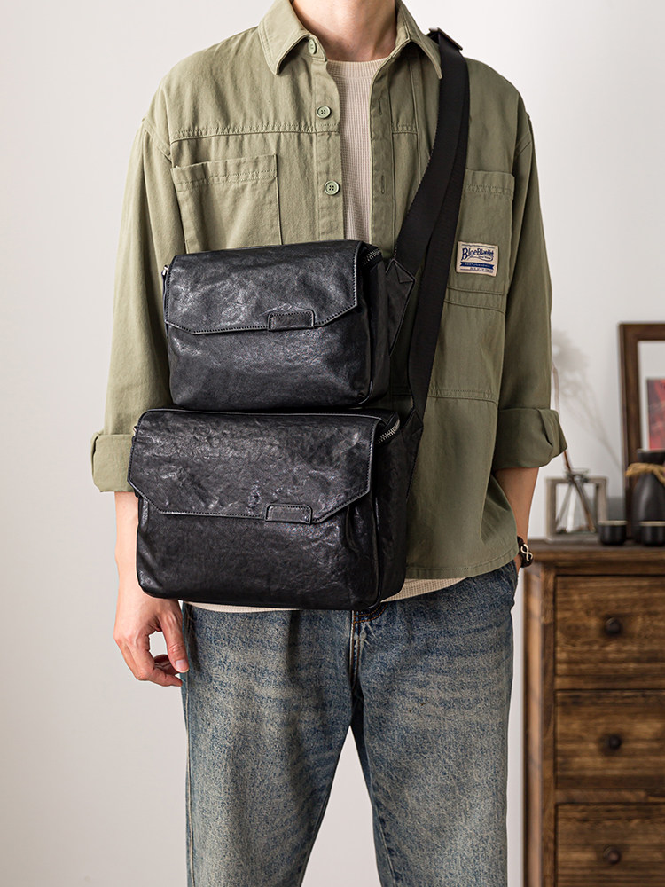 DEEPKEE男士真皮通勤包A017號