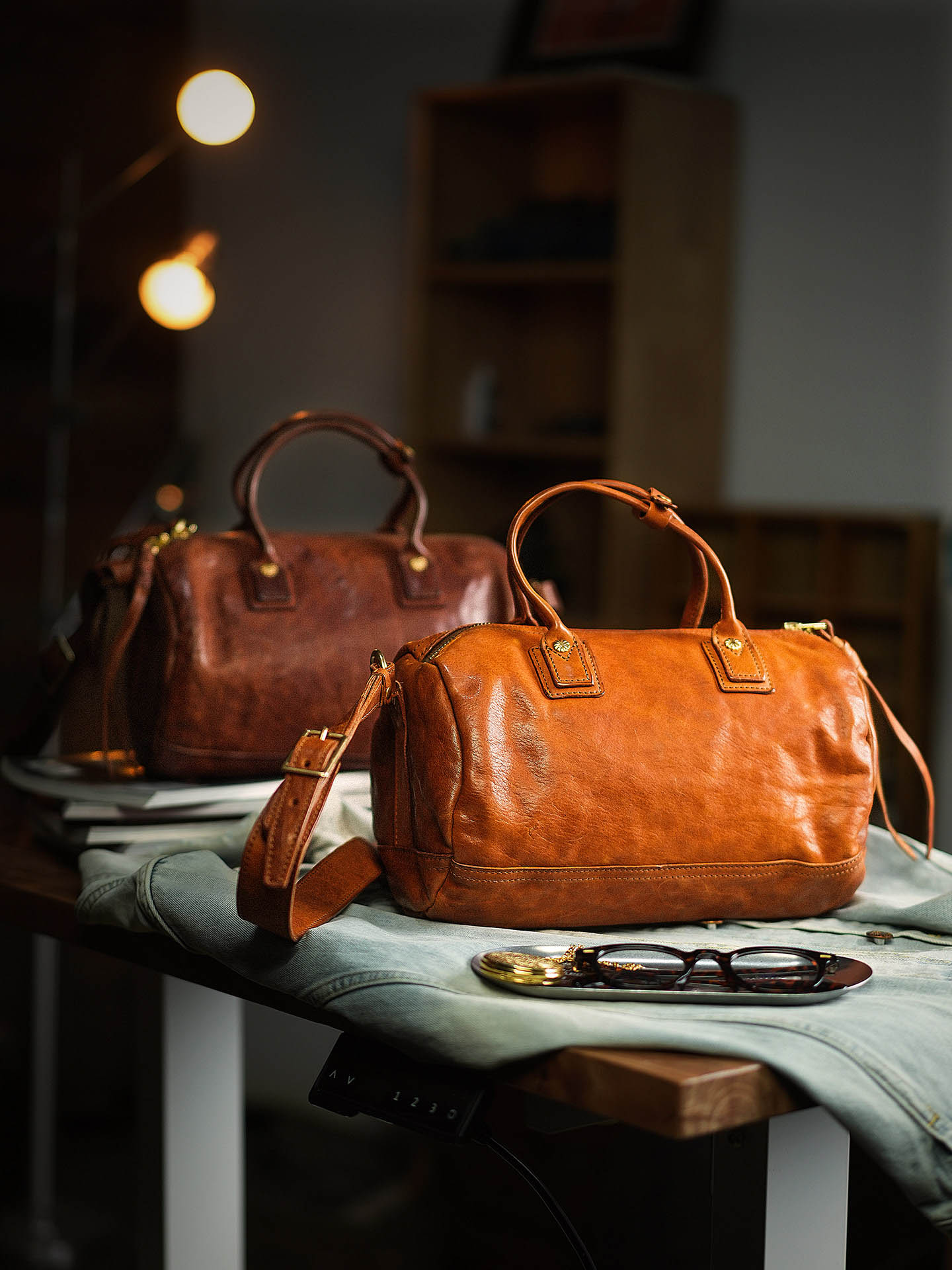 復古風男士大容量手提斜背包LB214號