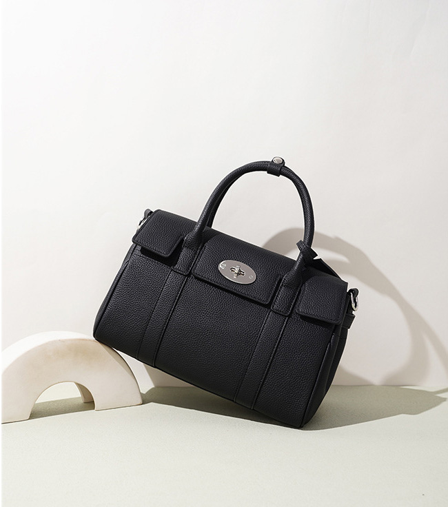 DEEPKEE 韓系サドルバッグ 真皮復古斜挎手提包 W3233