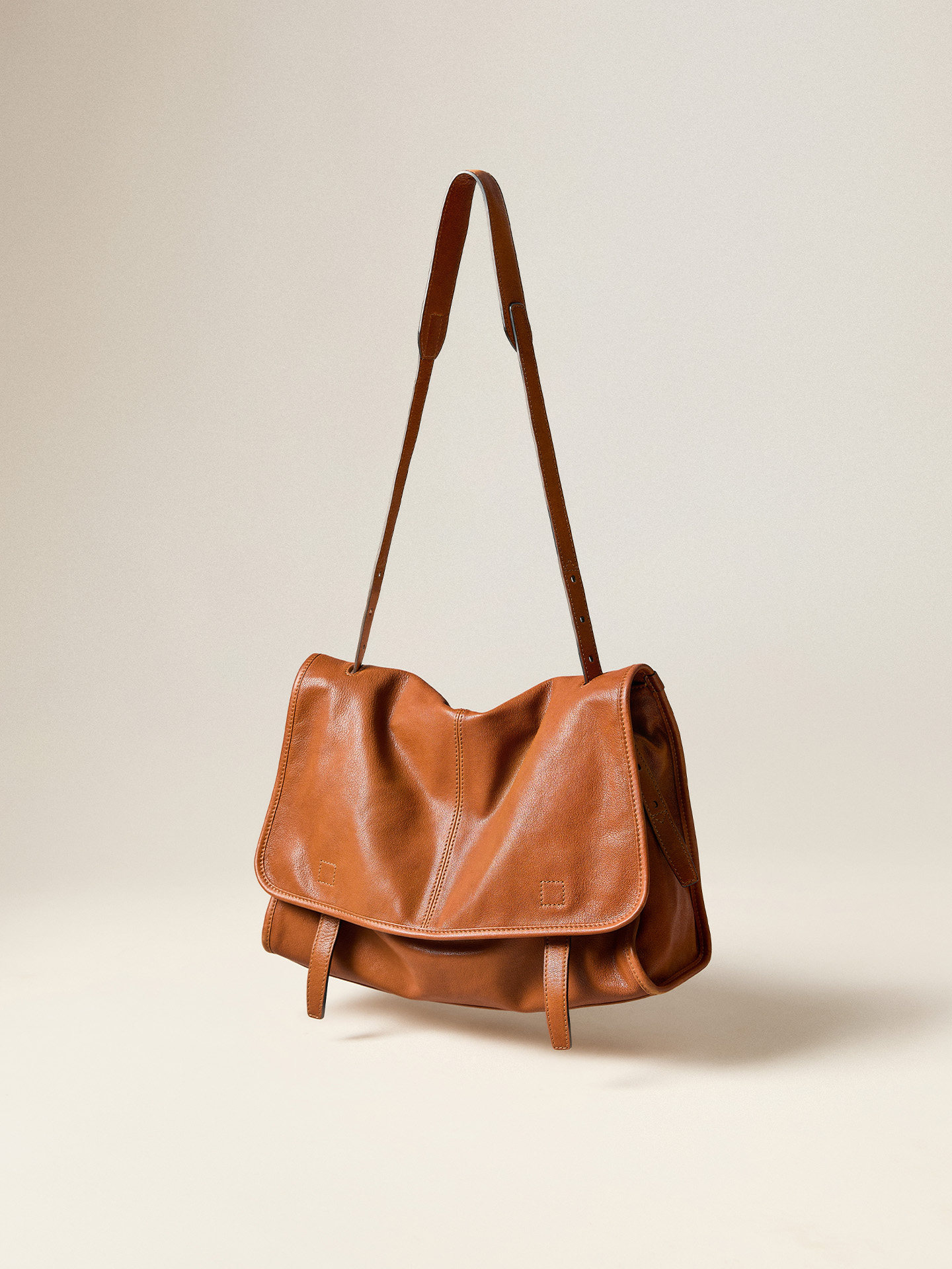 DEEPKEE 植鞣羊皮メッセ大容量通勤郵差包女 9612 號