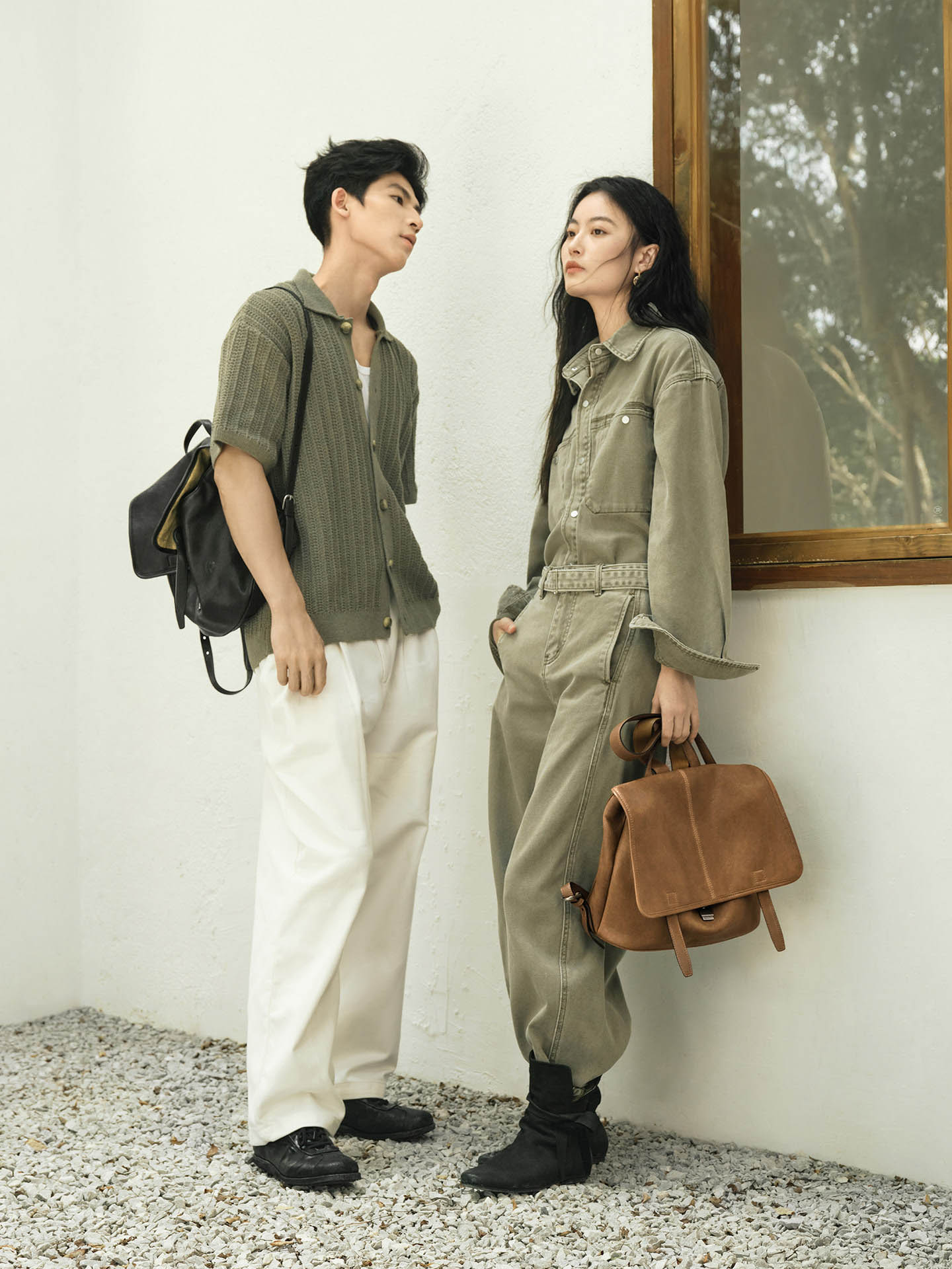 DEEPKEE 植鞣羊皮センジャ雙肩包 qiujia282 號