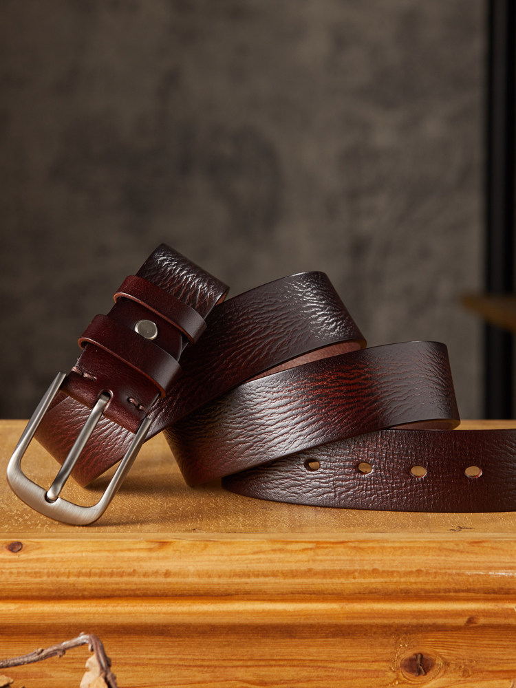 DEEPKEE 手作り針扣簡約褲帶 7725 號