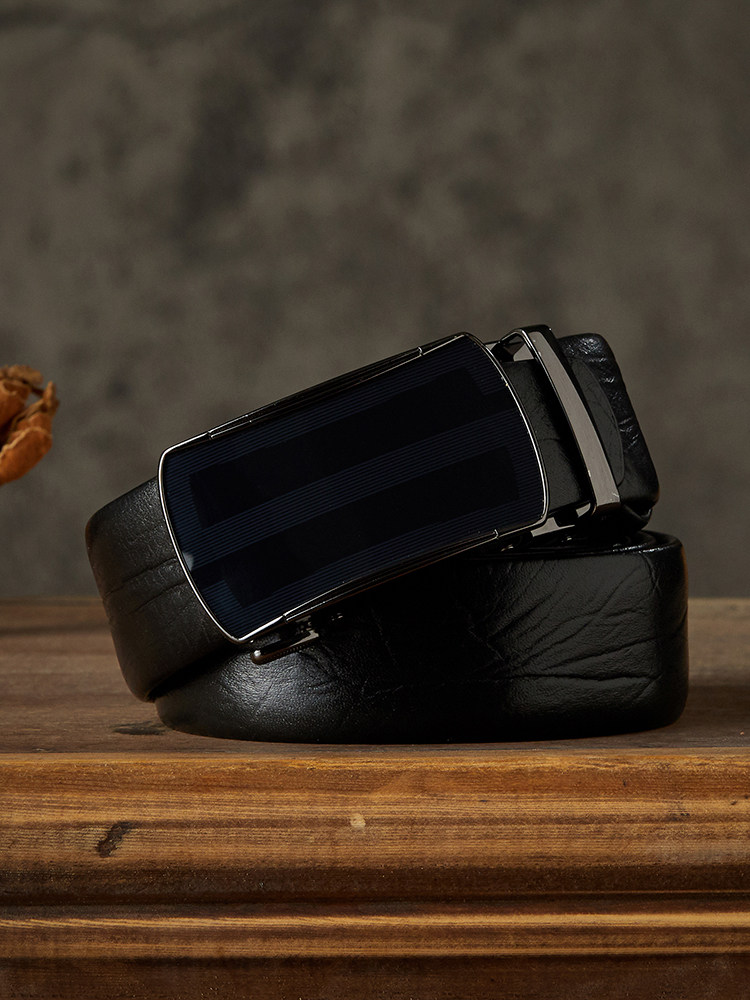 DEEPKEE 手作り眞皮自動扣腰帶 7782 號