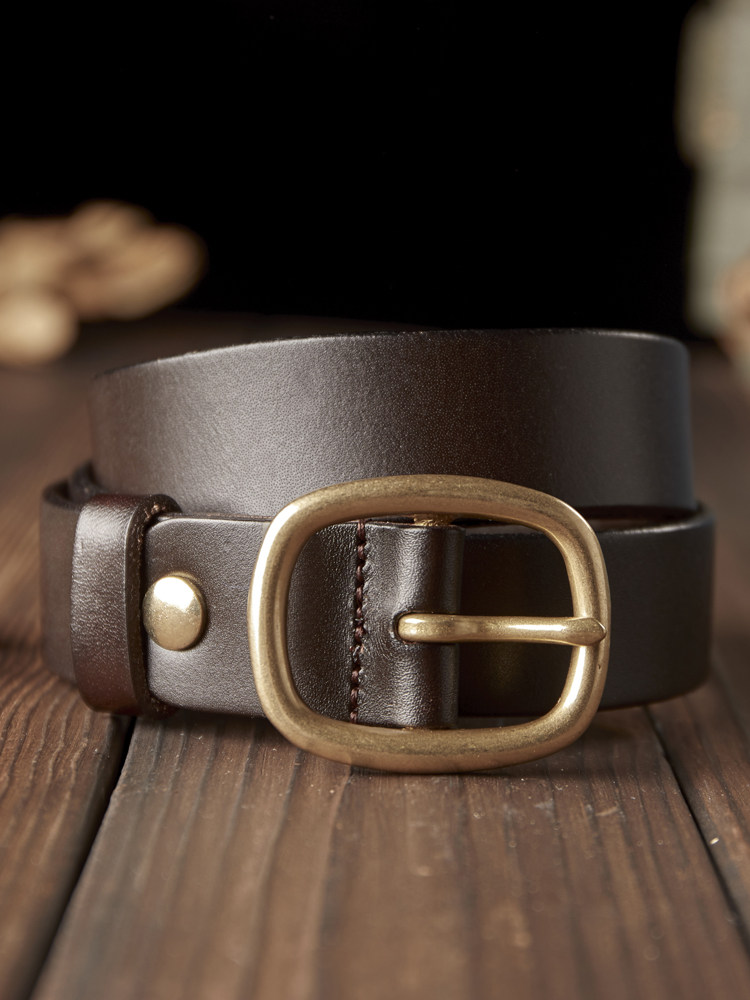 DEEPKEE 手作り銅針扣腰帶 7755 號