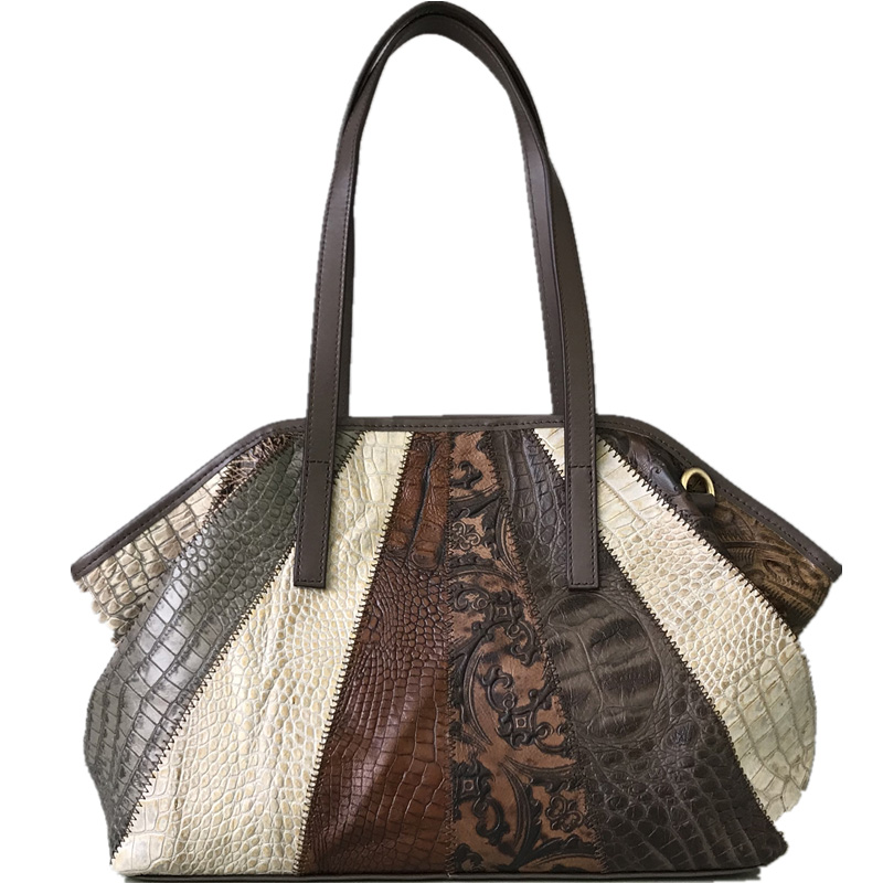 DEEPKEE 時尚通勤真皮大容量托特包 單肩腋下女包 D611 號