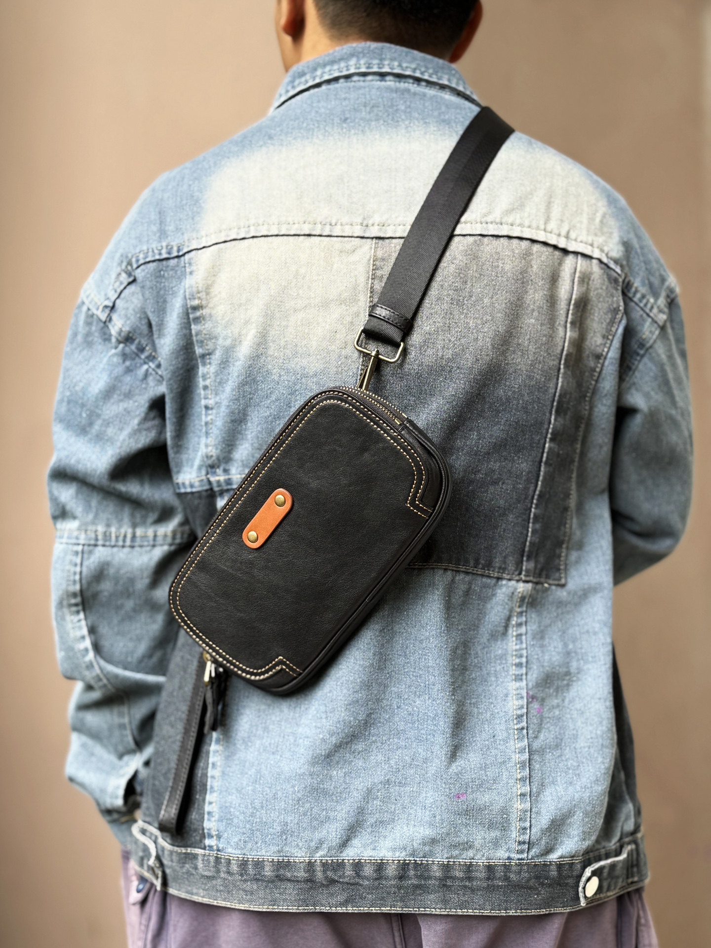 DEEPKEE真皮手拿包多功能小挎包7914號