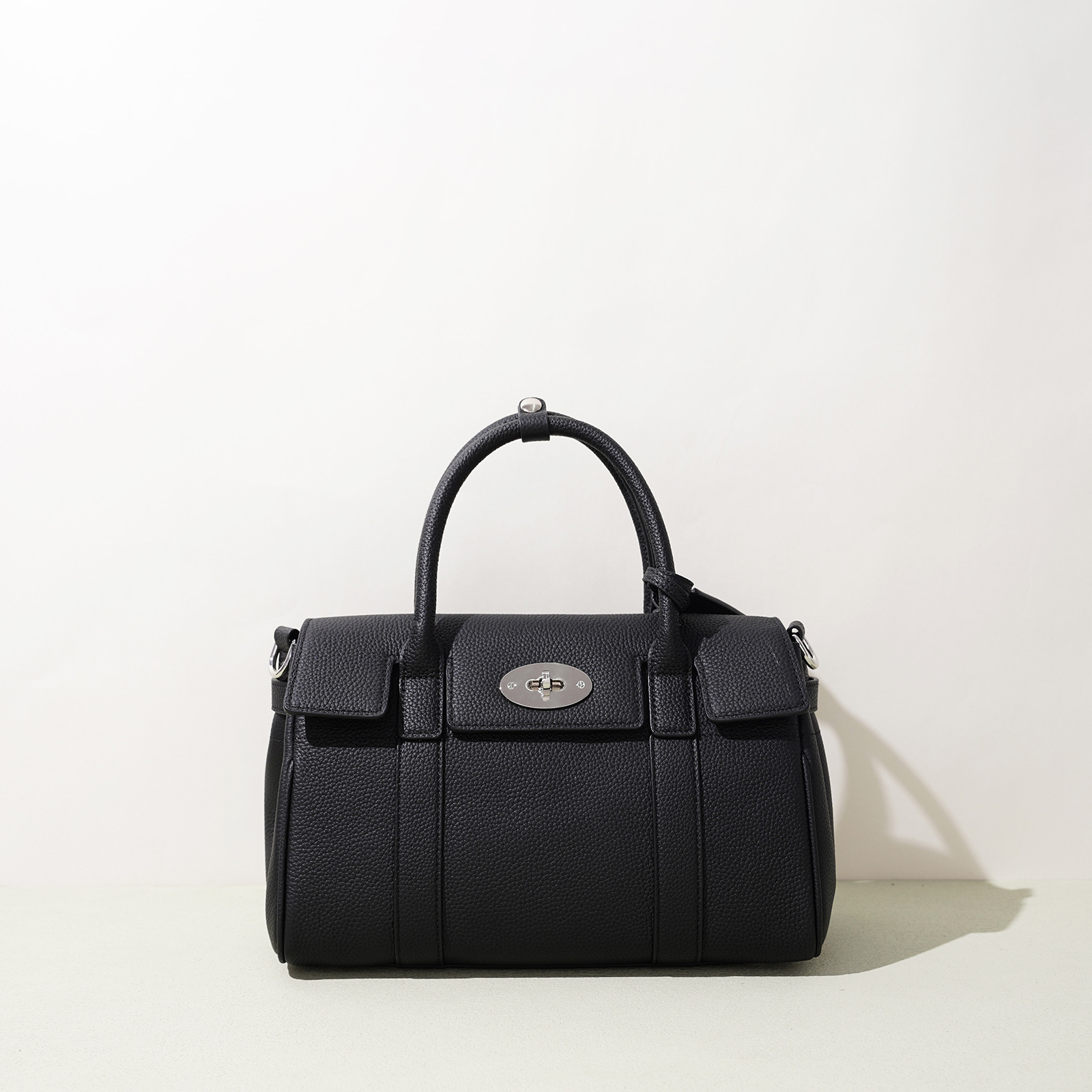 DEEPKEE 韓系サドルバッグ 真皮復古斜挎手提包 W3233