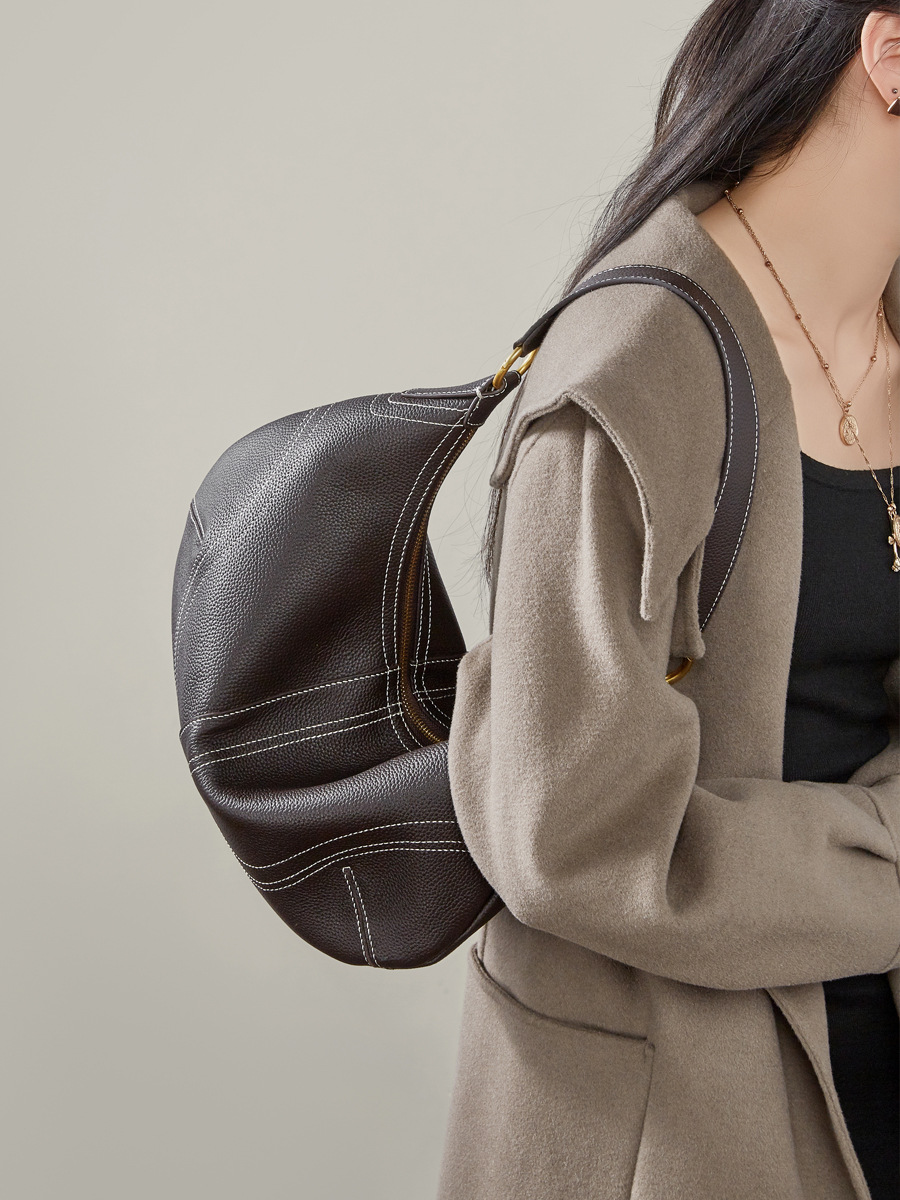 DEEPKEE 慵懶風ャパ本革餃子包 3279 號