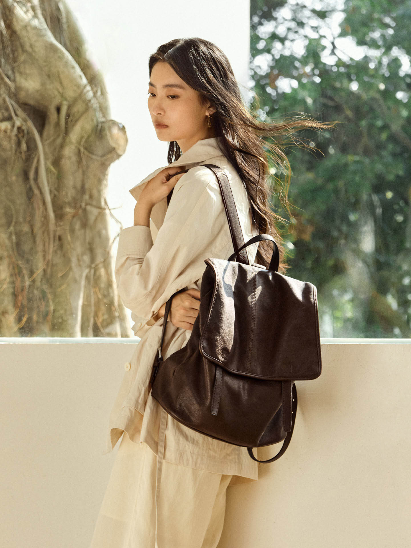 DEEPKEE 豎款センジャ雙肩包 34728 號