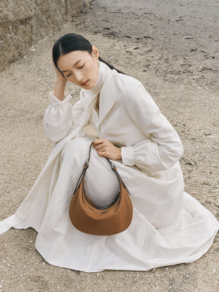 DEEPKEE 單肩腋下クレセン包 012 號