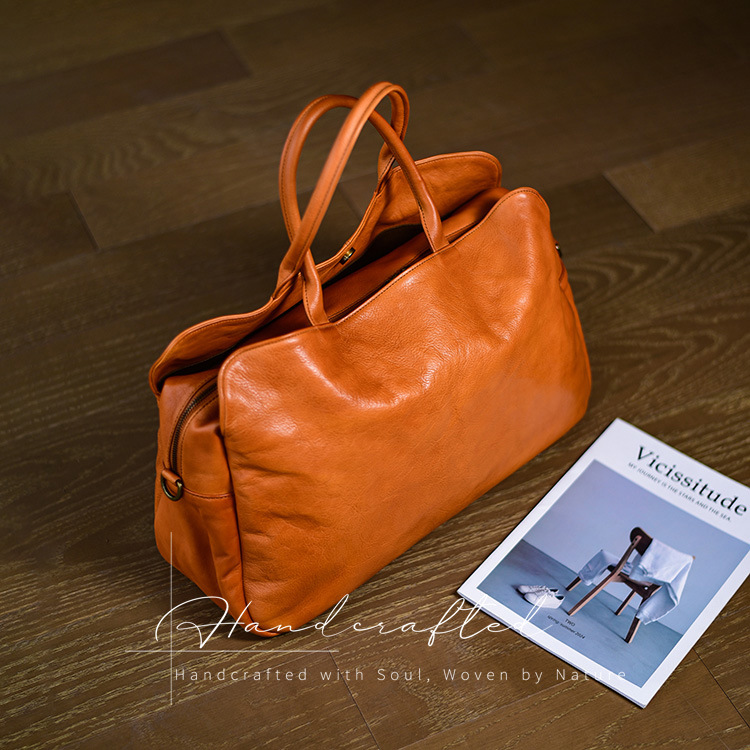 DEEPKEE 手作り真皮百搭旅行手提包 NT9757 號