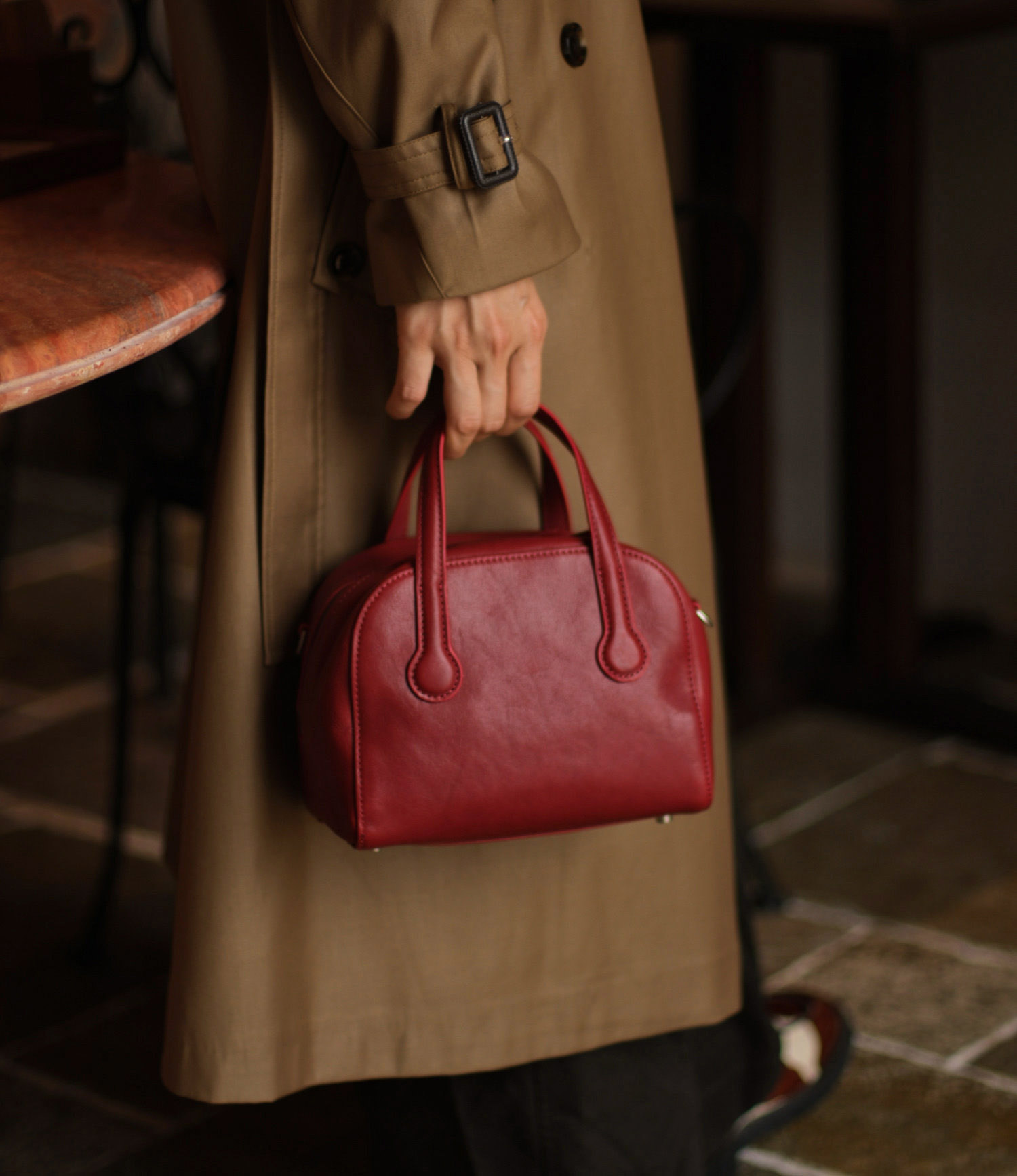 DEEPKEE 眞皮メラルド手提包 W3808 號