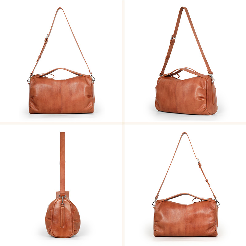 DEEPKEE ジャパ風潮真皮褶皺女包 19329C1 號