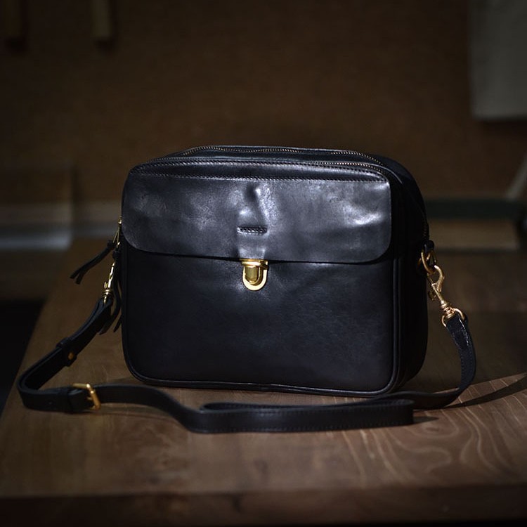 DEEPKEE 美式復古手作り牛皮斜挎包 7738-1 號