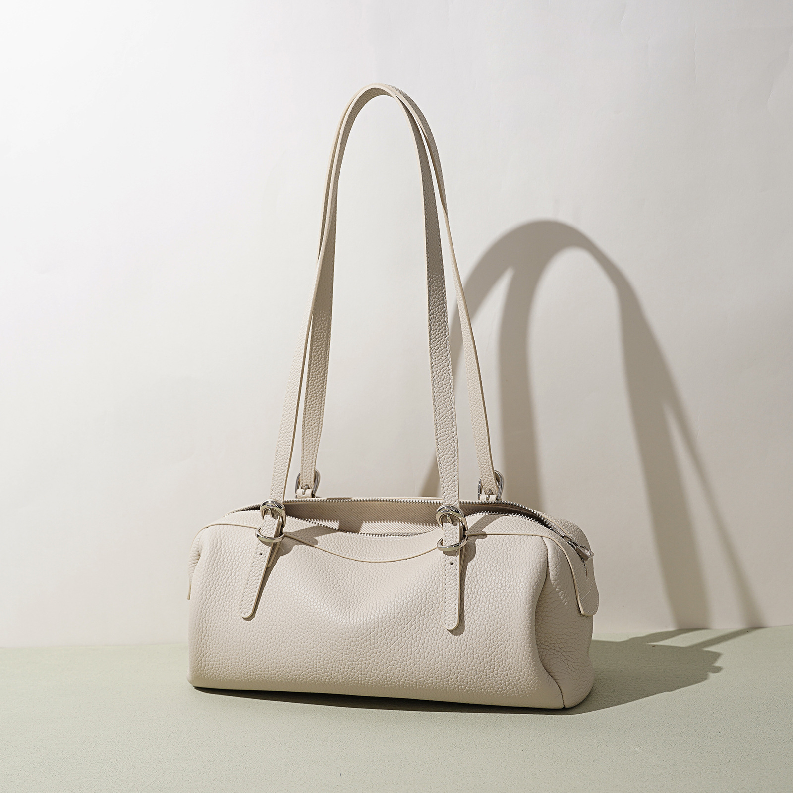 DEEPKEE 本革ボストンバッグ 復古高級通勤百搭款 FD3130B