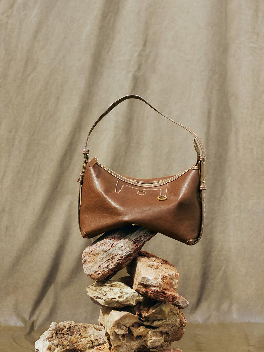 DEEPKEE 植鞣ぎゅうか通勤腋包饺子包 B24XJ29X03-34CS號