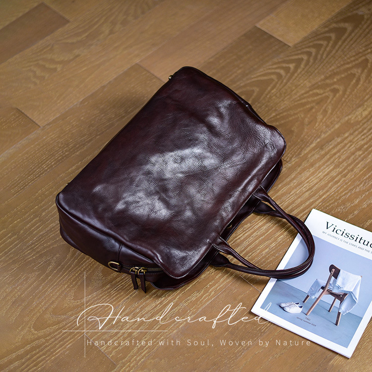 DEEPKEE 手作り真皮百搭旅行手提包 NT9757 號