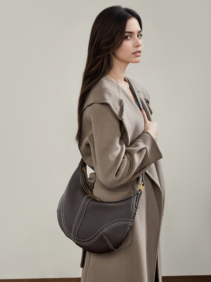 DEEPKEE 慵懶風ャパ本革餃子包 3279 號