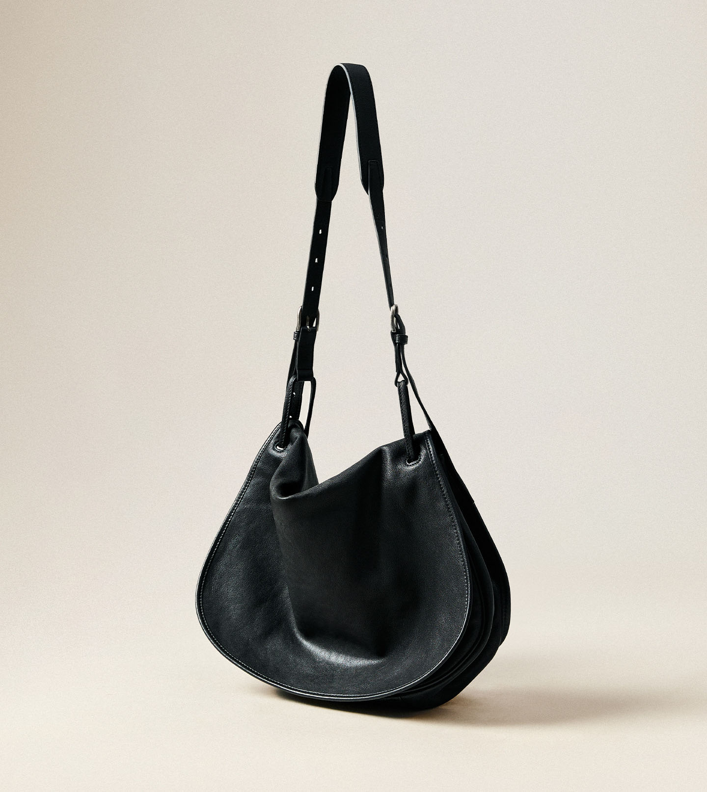 DEEPKEE 植鞣羊皮信使馬鞍包 斜挎單肩包 883 號