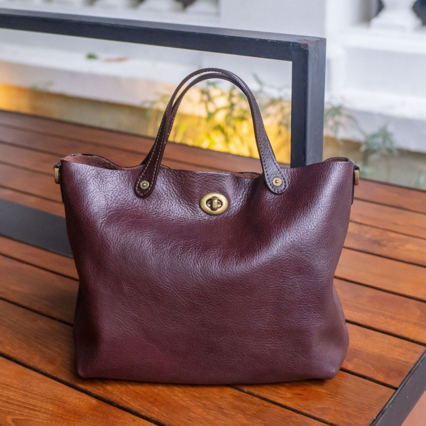 DEEPKEE 新款頭層牛皮復古時尚真皮女包 78818號