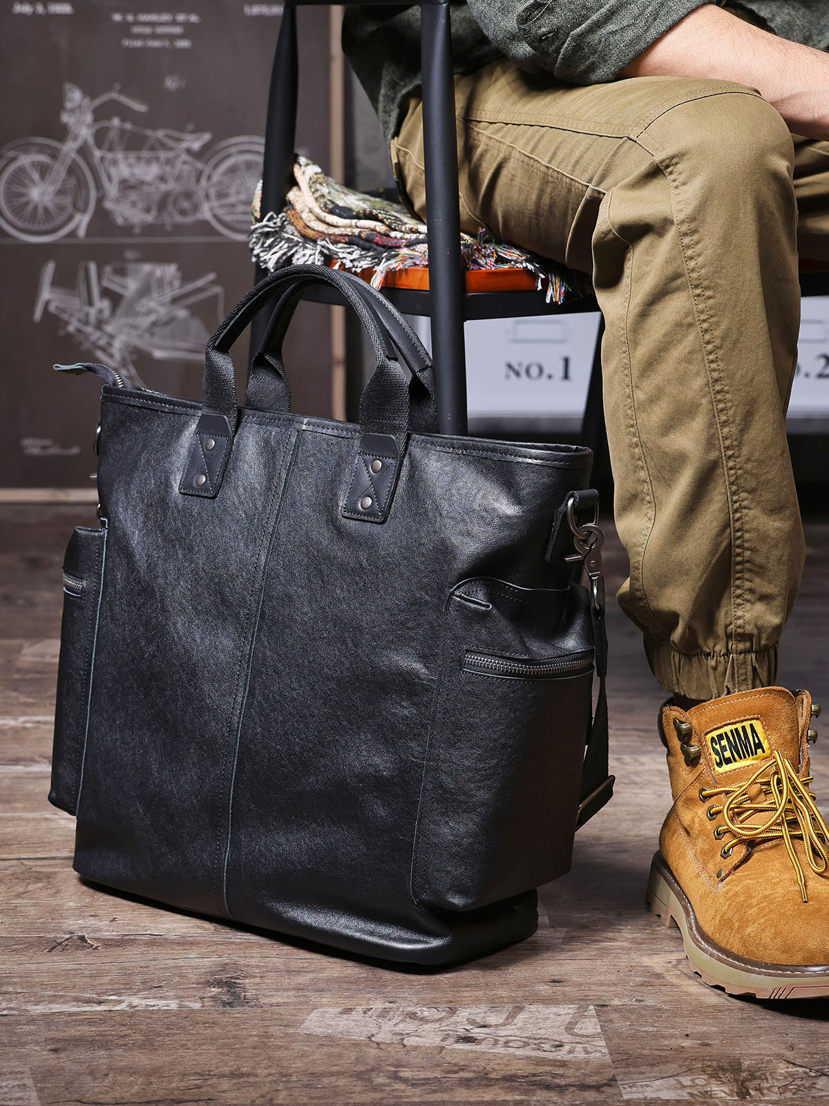 原創設計大容量真皮2811號