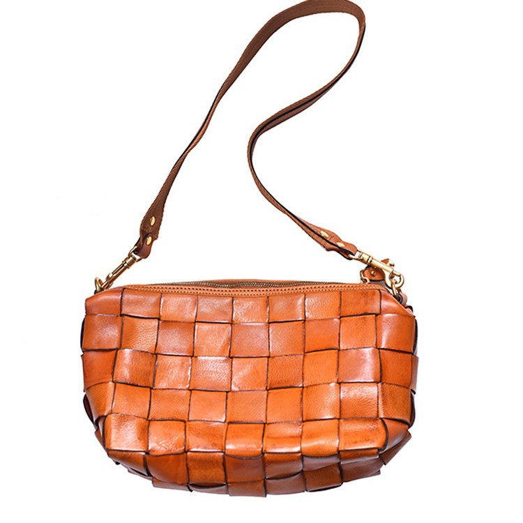 DEEPKEE 復古手作り編み込み單肩包 859 號