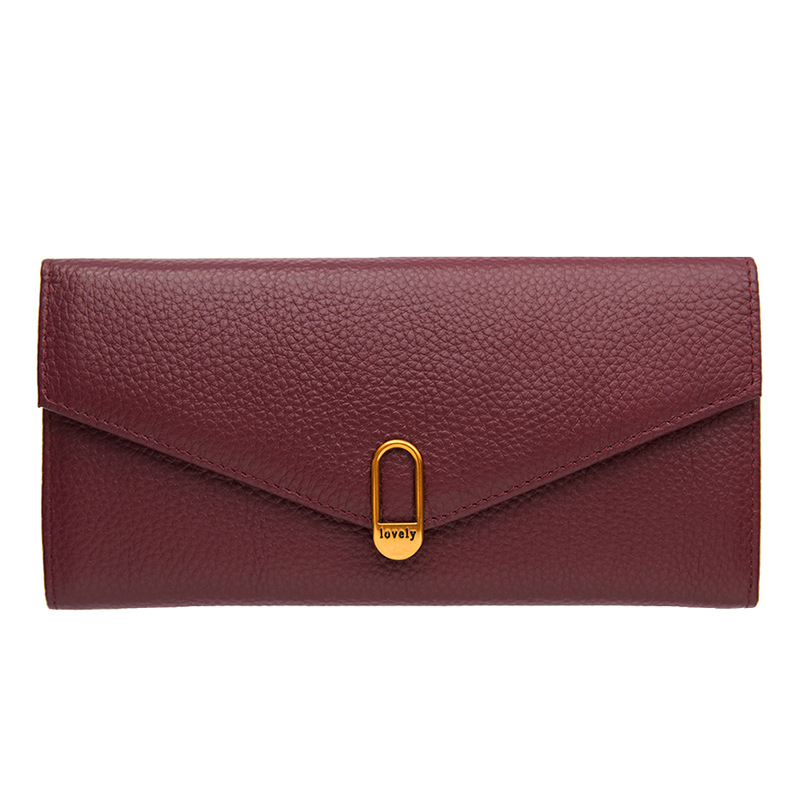 DEEPKEE 柔軟頭層皮錢夾 7636 號