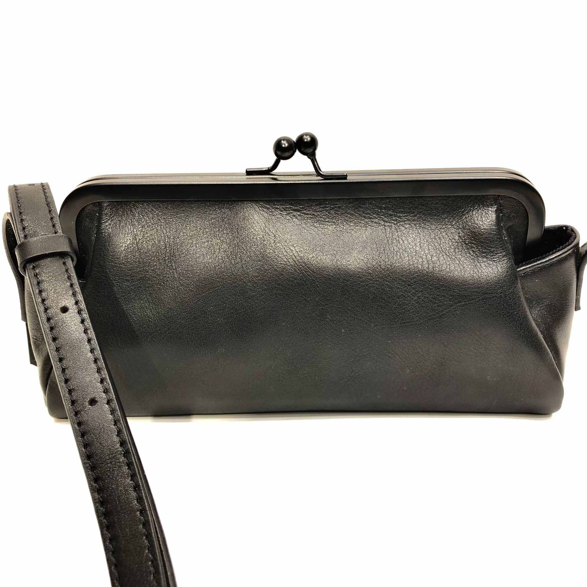 DEEPKEE 頭層牛皮手工金口包1380號