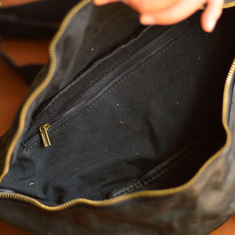 真皮復古休閒男士胸包2082