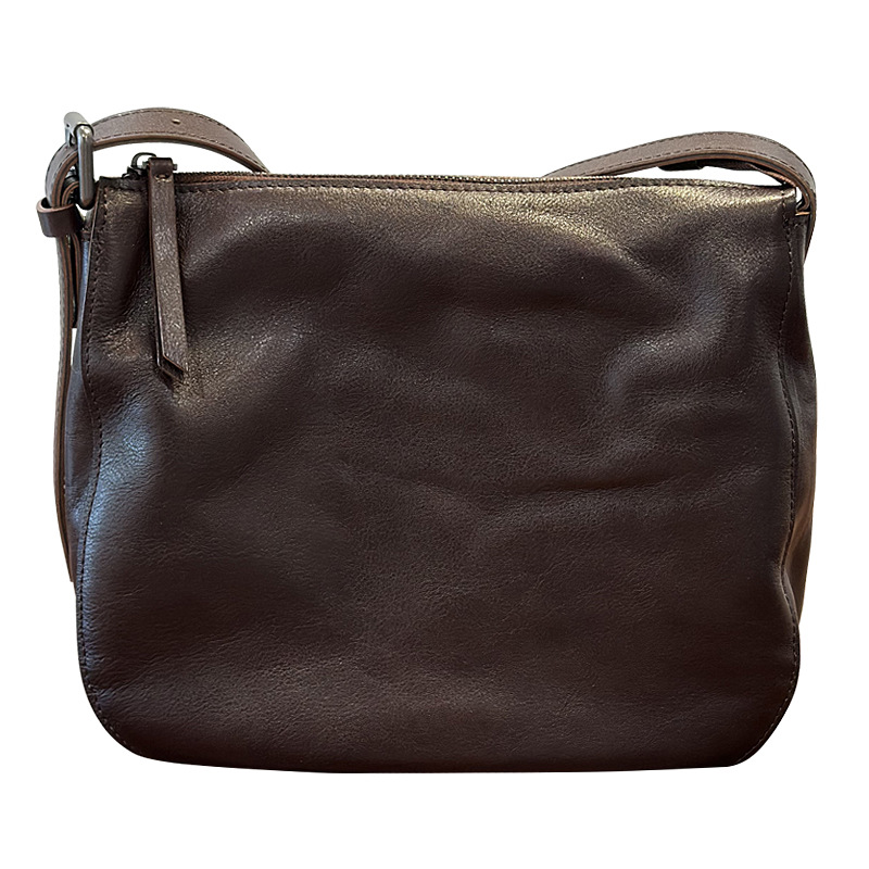 DEEPKEE 自然な風合い植鞣牛皮斜挎包23018 號