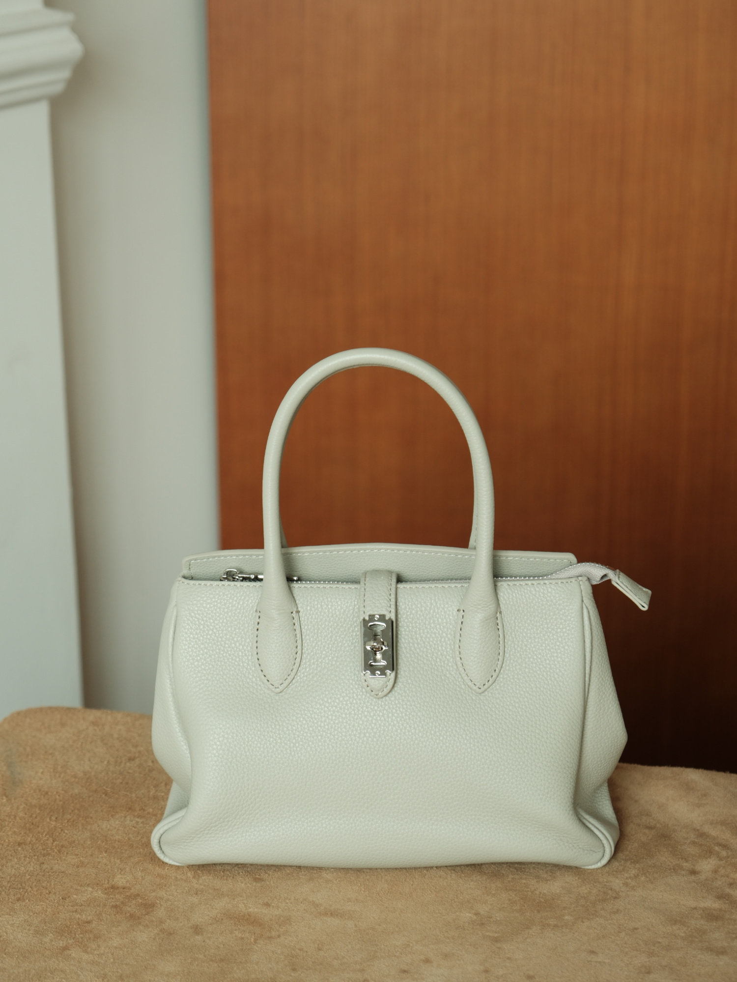 DEEPKEE 質感粒面本革手提包 F326 號