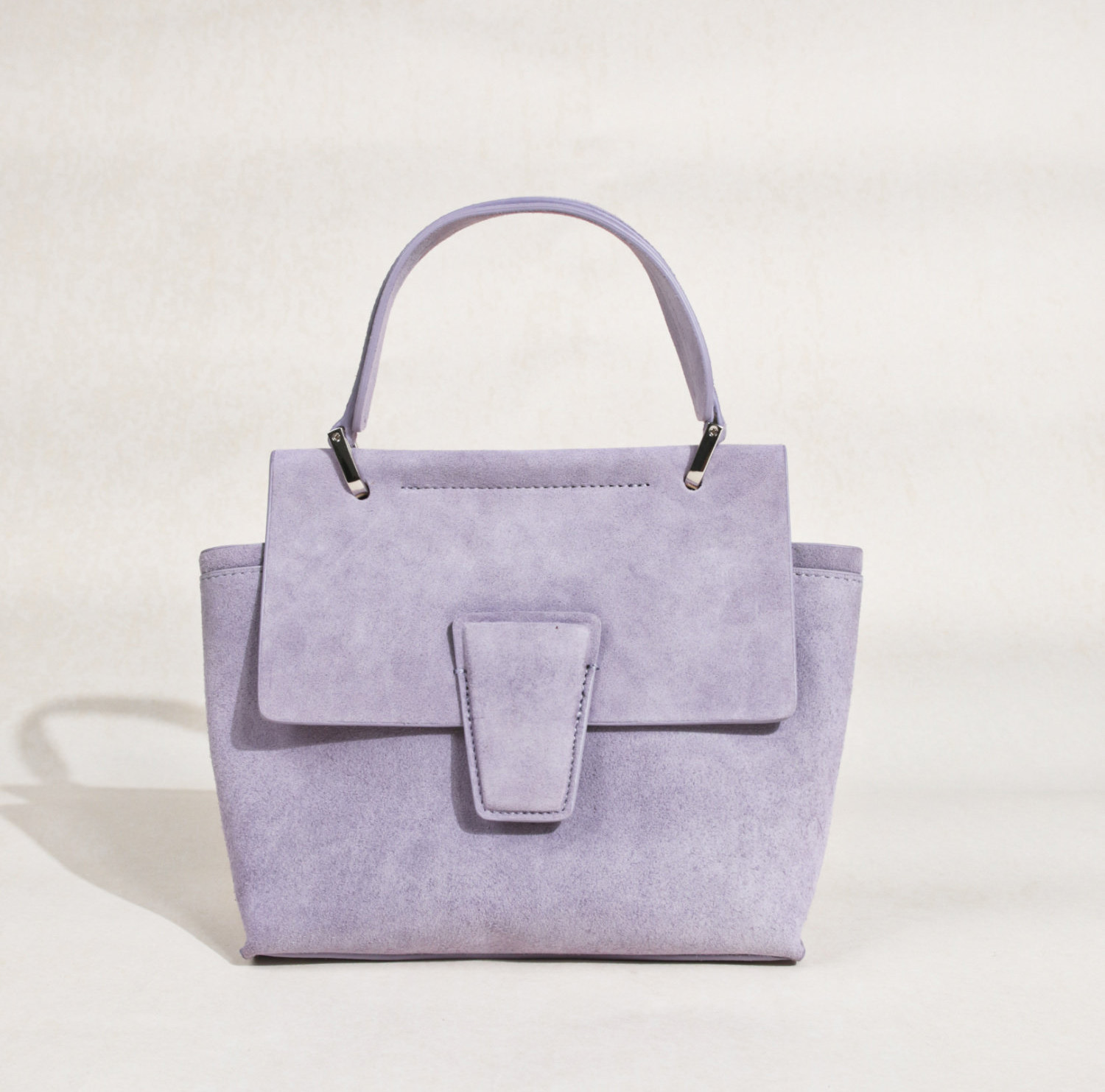 羊猄皮真皮翻蓋手提托特包C0311號