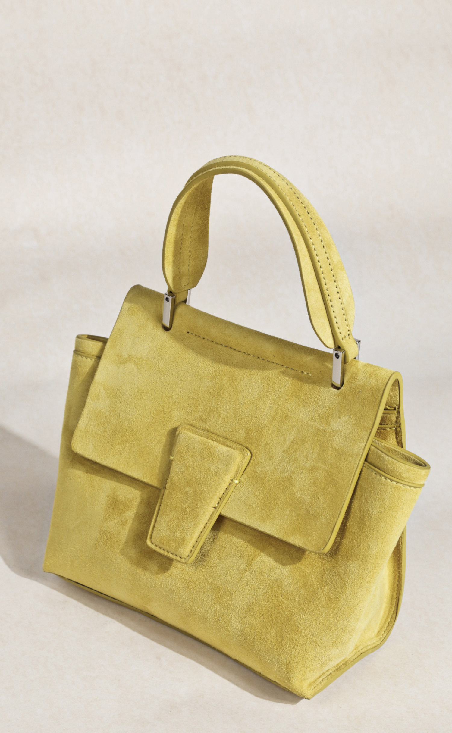 羊猄皮真皮翻蓋手提托特包C0311號